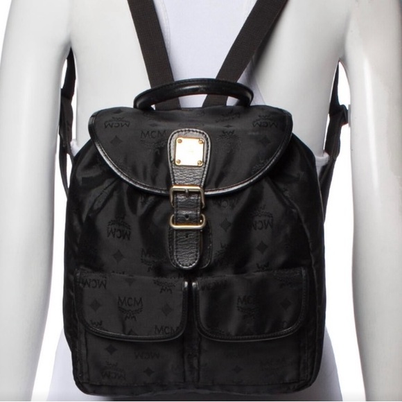 MCM Visetos Nylon Drawstring Backpack- Like New!! price back up in march❤️❤️ - Picture 5 of 12